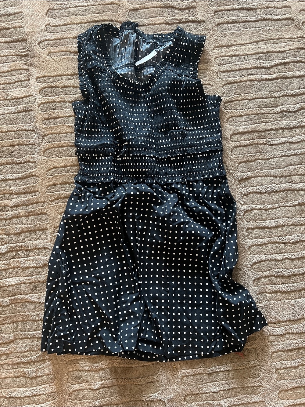 Madewell Black and White Polka Dot Dress